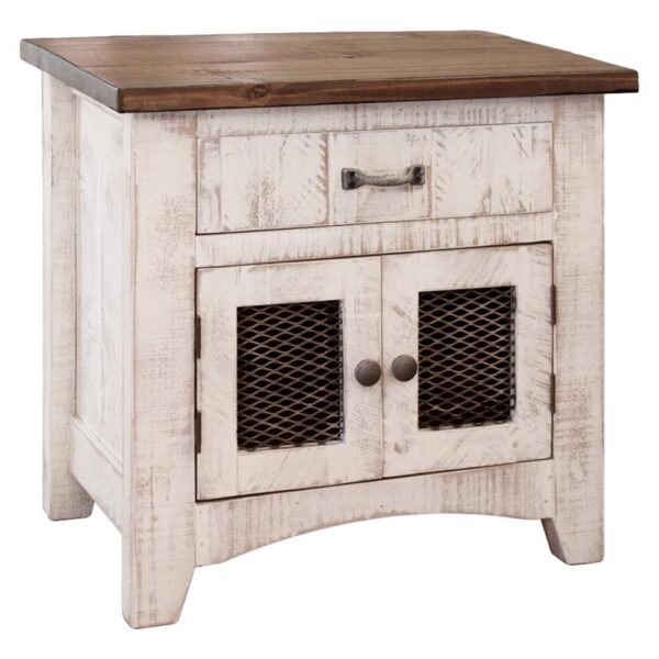 Pueblo White Nightstand