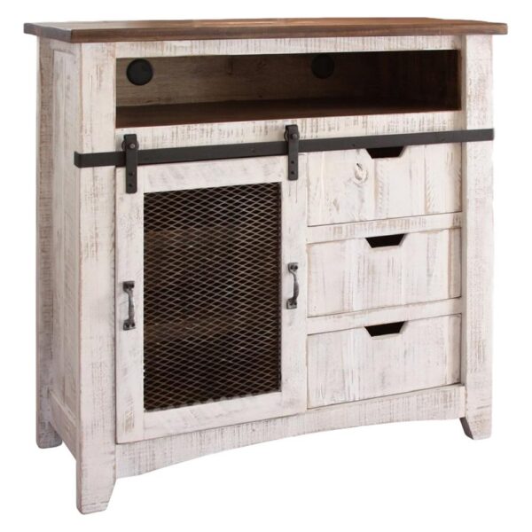 Pueblo White Media Chest