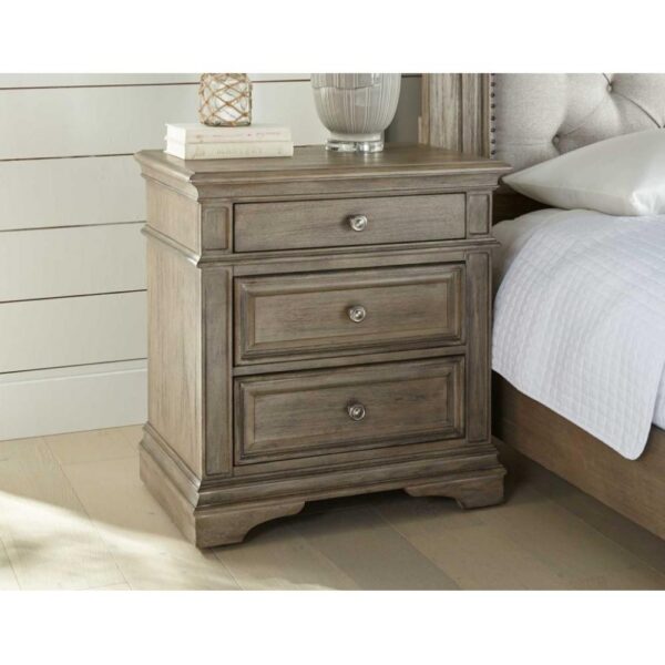 Highland Park Nightstand - Waxed Driftwood