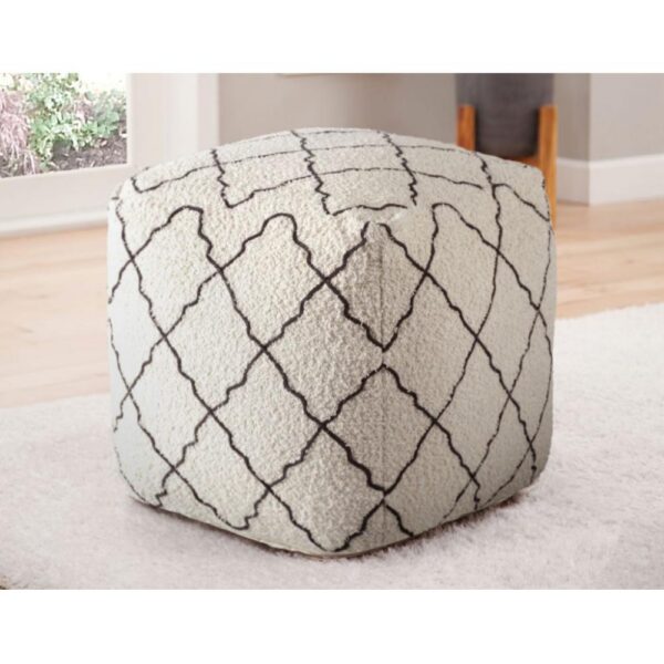 Lattica Handwoven Pouf