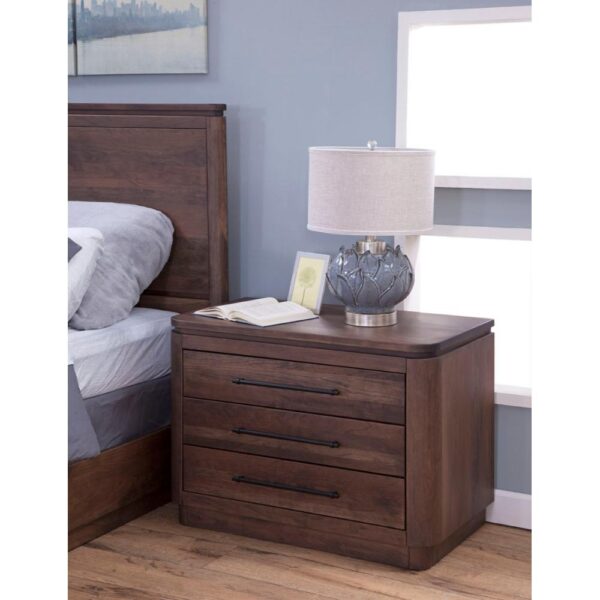 Rialto Three Drawer Nightstand