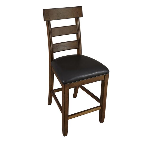 Ozark Plank Upholstered Counter Stool