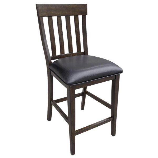 Mariposa Slatback Counter Stool - Warm Gray