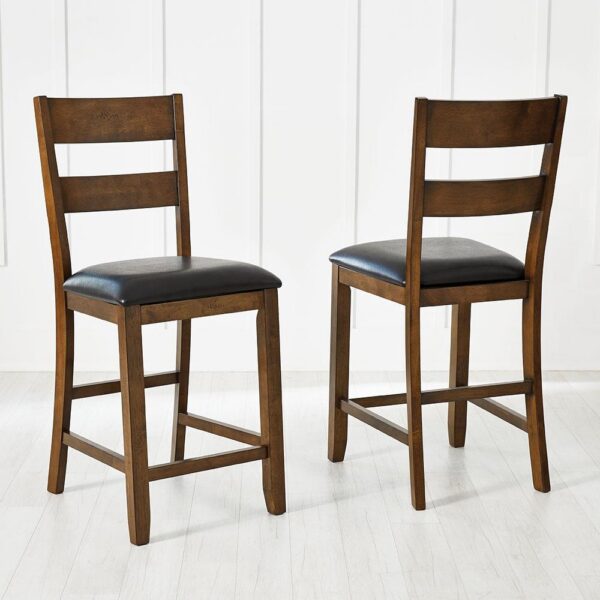 Mariposa Ladderback Counter Stool - Rustic Whiskey