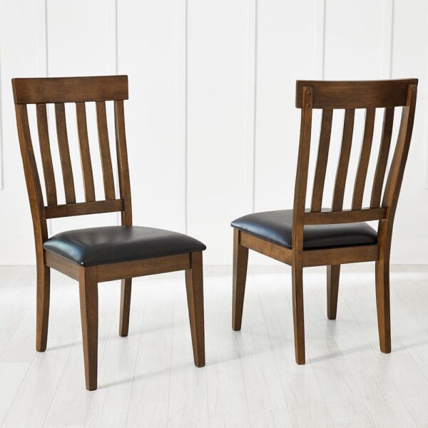 Mariposa Slatback Side cHair - Rustic Whiskey