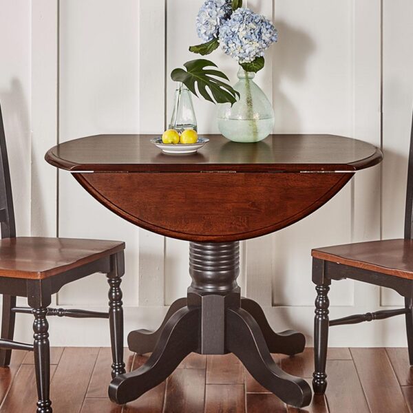 British Isle Drop Leaf Table - Oak/Black