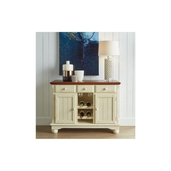 British Isle Server - Merlot/Buttermilk