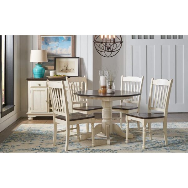 British Isles Drop Leaf Table - Cocoa/Chalk