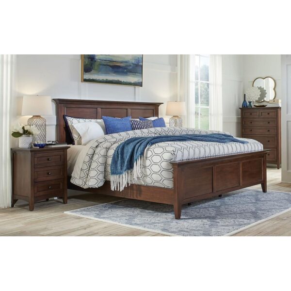 Westlake Panel Bed - Cherry Brown