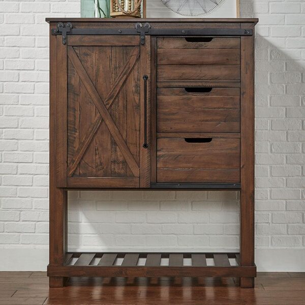 Sun Valley Barn Door Chest - Rustic Timber