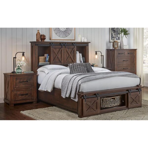 Sun Valley Rotating Storage Bed - Rustic Timber