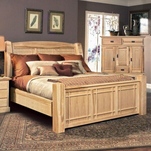 Amish Highlands Arch Panel Bed