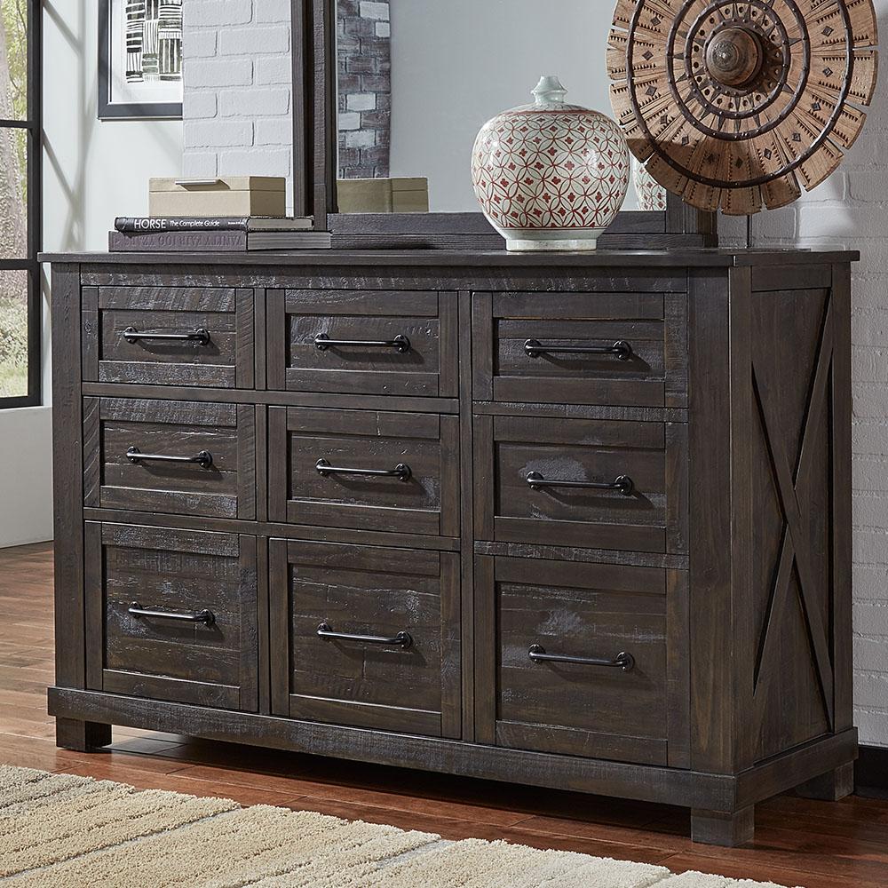 Sun Valley 9-Drawer Dresser - Charcoal Sun Valley 9-Drawer Dresser - Charcoal