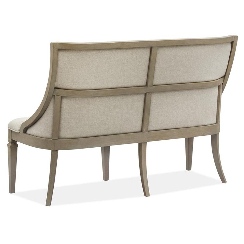 Lancaster Upholstered Bench with Back Lancaster Upholstered Bench with Back