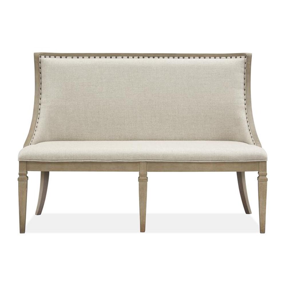 Lancaster Upholstered Bench with Back Lancaster Upholstered Bench with Back