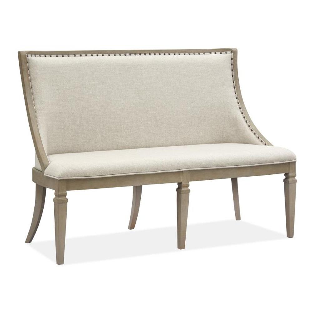 Lancaster Upholstered Bench with Back Lancaster Upholstered Bench with Back