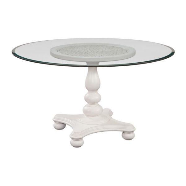 Rodanthe Round Glass Top Table