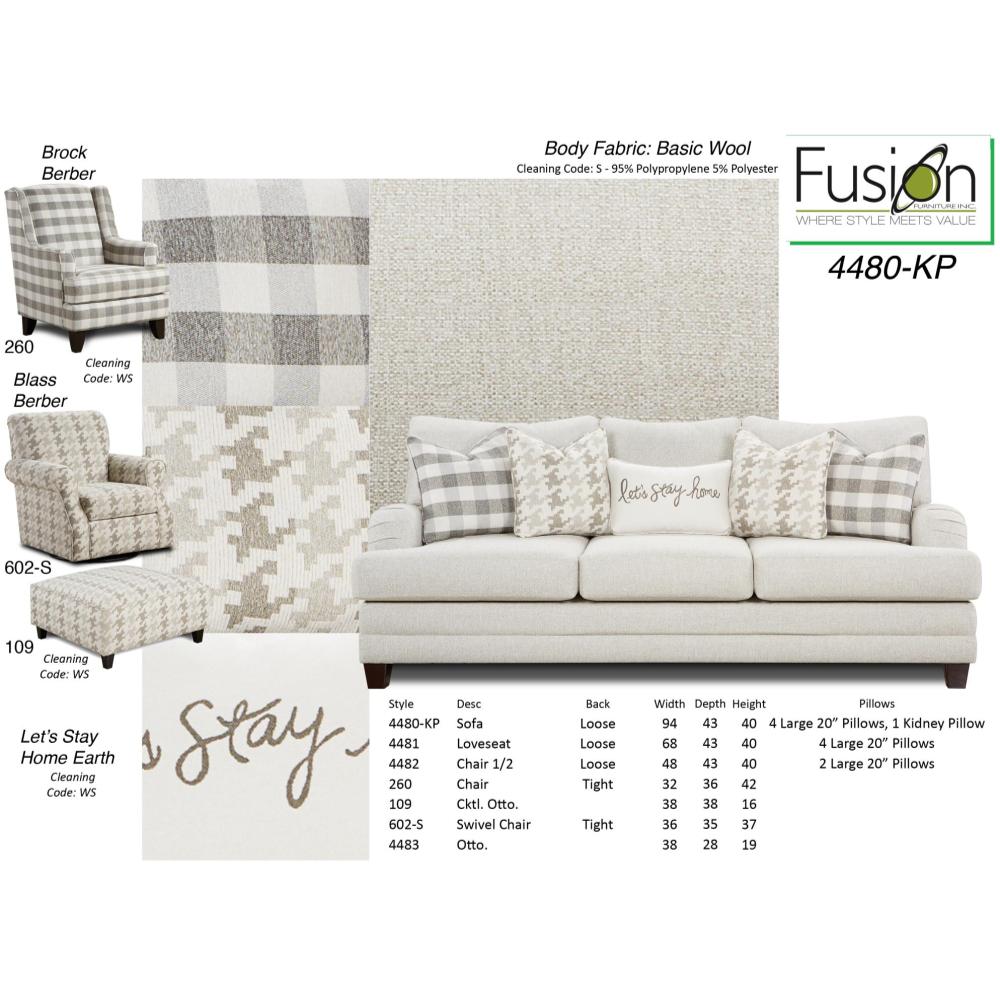 Basic Wool Loveseat Basic Wool Loveseat
