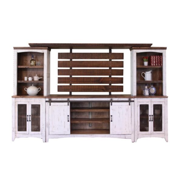 Pueblo White Wall Unit