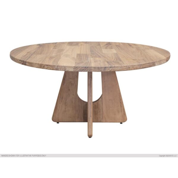 Natural Parota Round Dining Table