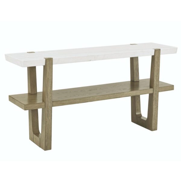 Perth White Marble Top Sofa Table