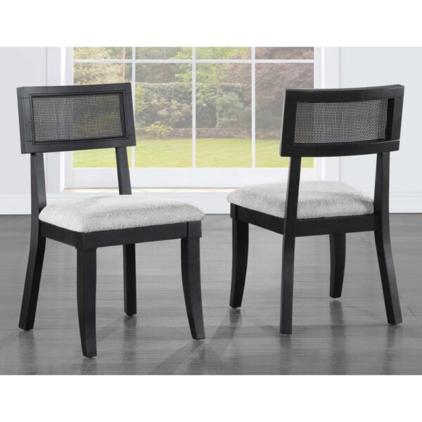 Colvin Black Cane Side Chair