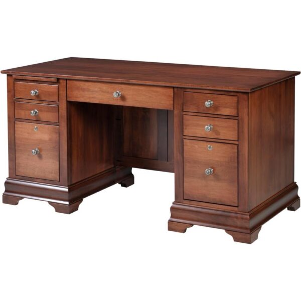 Bordeaux Double Pedestal Jr Executive Desk