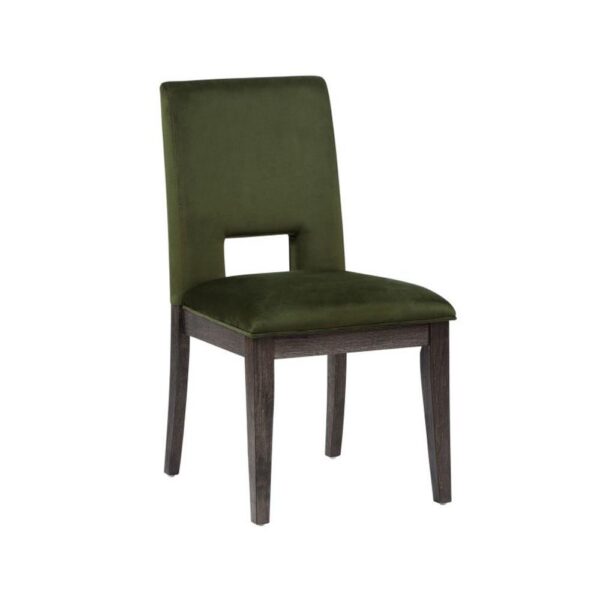 Evan Green Velvet Side Chair