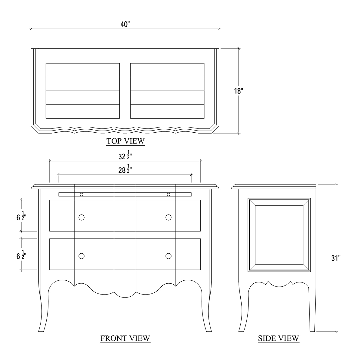 Bramble Furniture 24589 Monaco 2 Drawer Dresser Bramble Furniture 24589 Monaco 2 Drawer Dresser