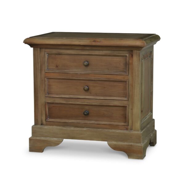 Bramble 26145 Huntley 3 Drawer Nightstand