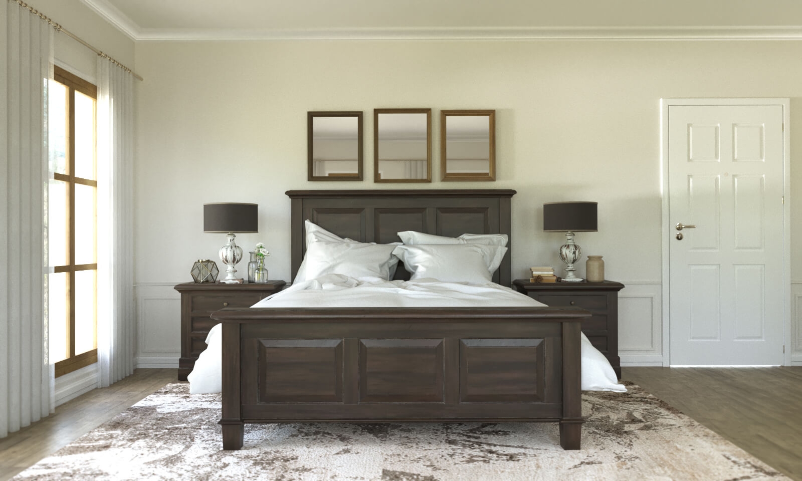 Bramble Furniture 26145 Huntley 3 Drawer Nightstand