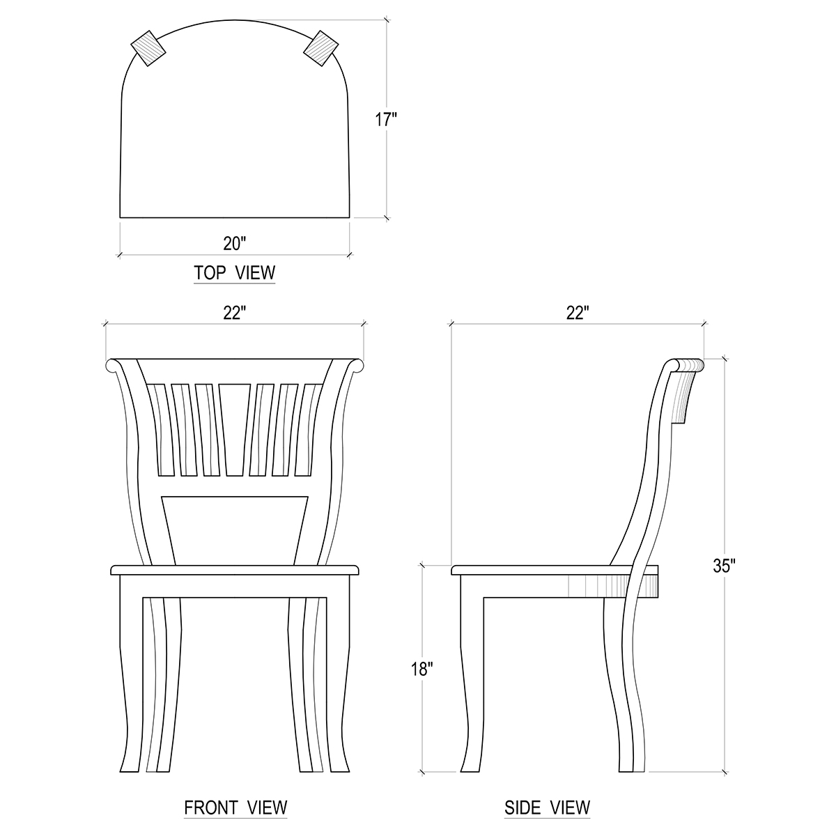 Bramble Furniture 26160 Manchester Dining Chair w/ Wooden Seat Bramble Furniture 26160 Manchester Dining Chair w/ Wooden Seat