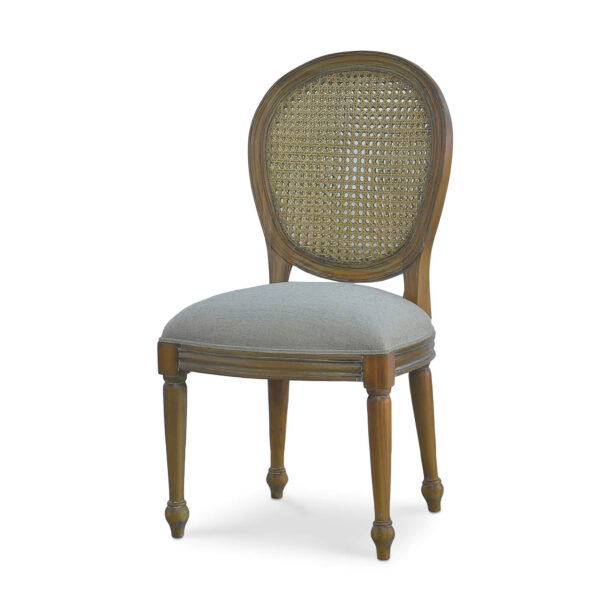 Bramble 26505 Tulip Rattan Back Dining Chair w/o Fluted Leg