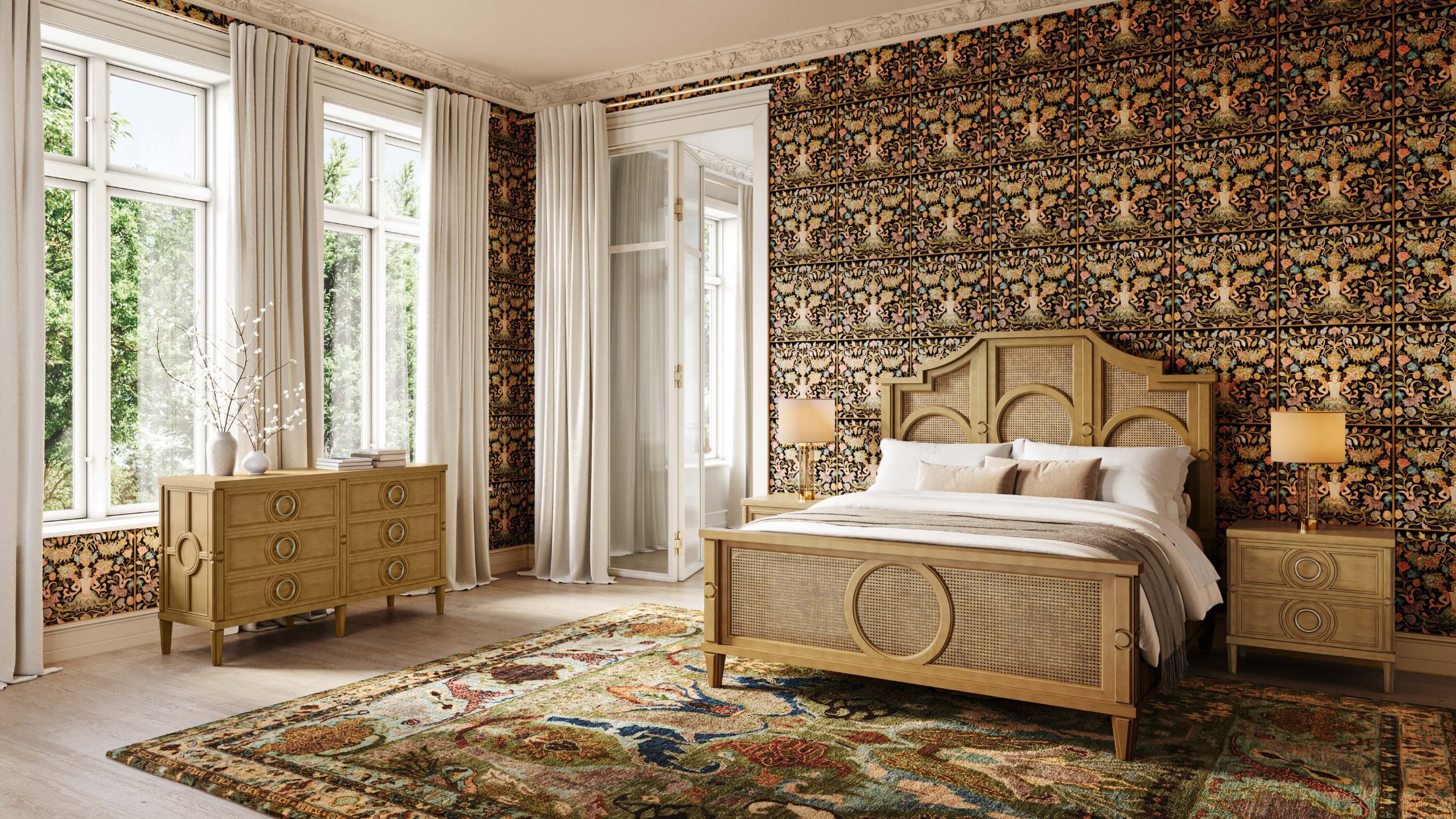 Bramble 76845 Chalfont Rattan Bed King Bramble 76845 Chalfont Rattan Bed King