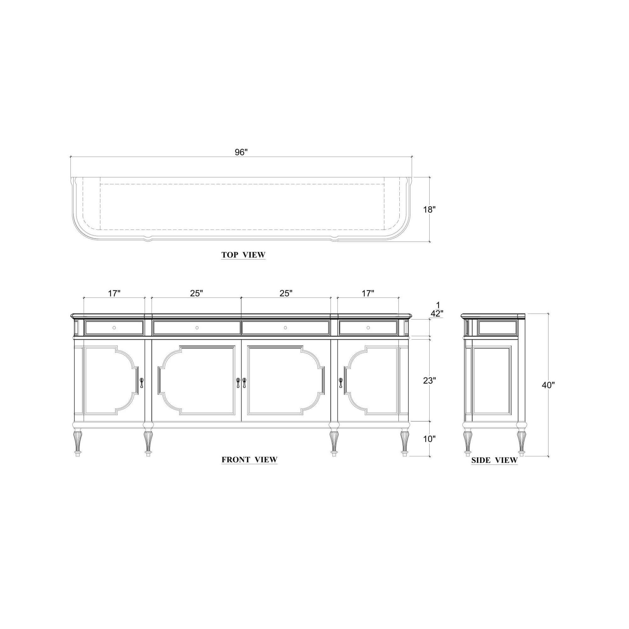 Bramble 76876 Piccadilly Sideboard Bramble 76876 Piccadilly Sideboard