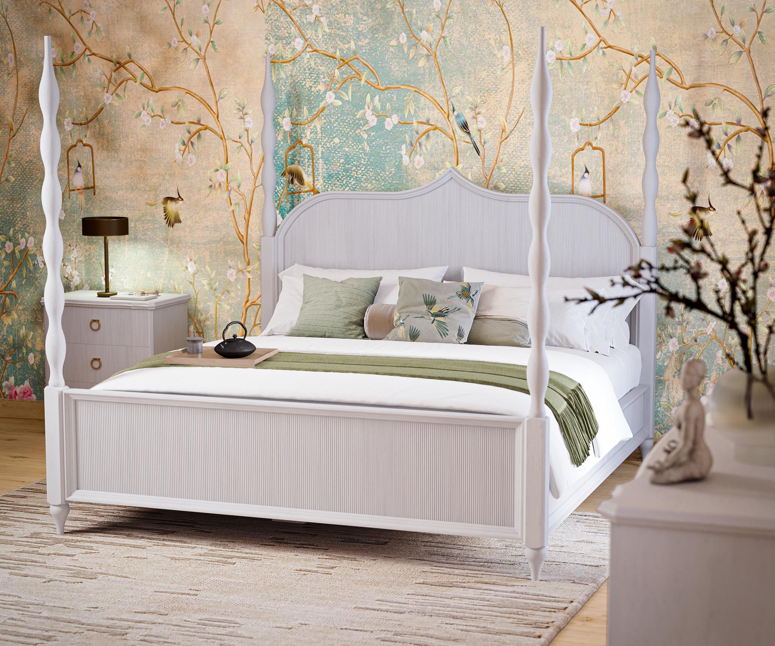 Bramble 76920 Brighton Wooden Back Bed King (* comes w/ 2 poster options) Bramble 76920 Brighton Wooden Back Bed King (* comes w/ 2 poster options)