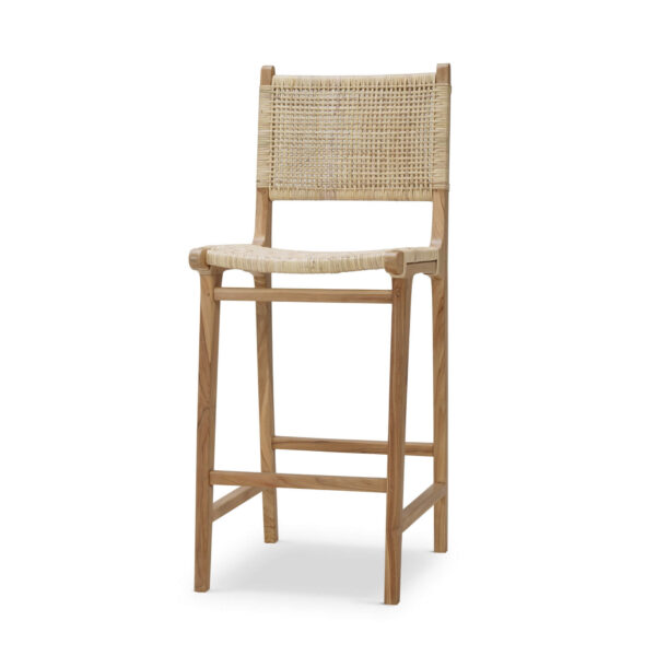 Bramble 85195 Logan Barstool w/ Rattan- Teak