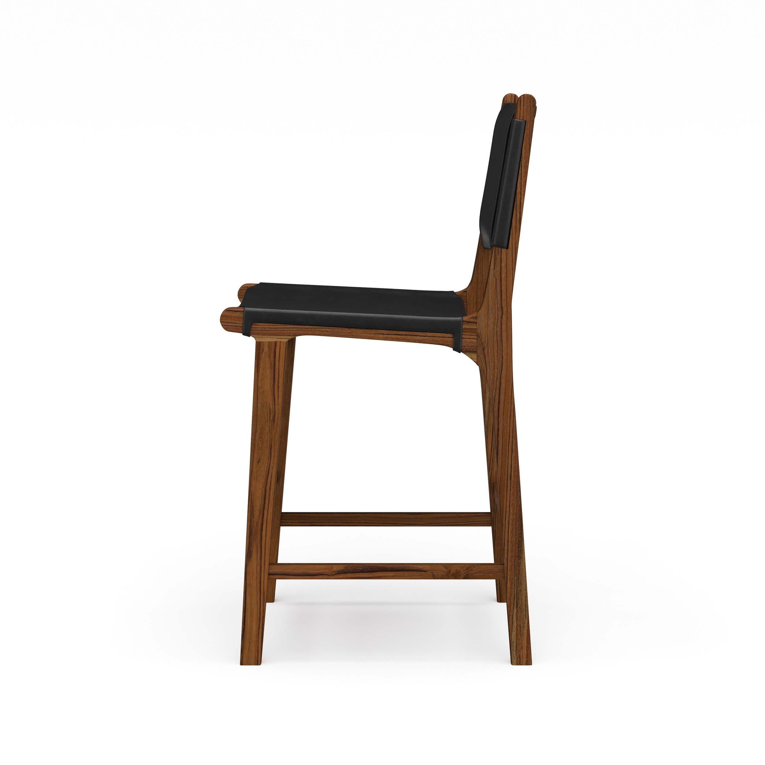 Bramble 85207 Logan Counter Stool w/ Leather - Teak Bramble 85207 Logan Counter Stool w/ Leather - Teak