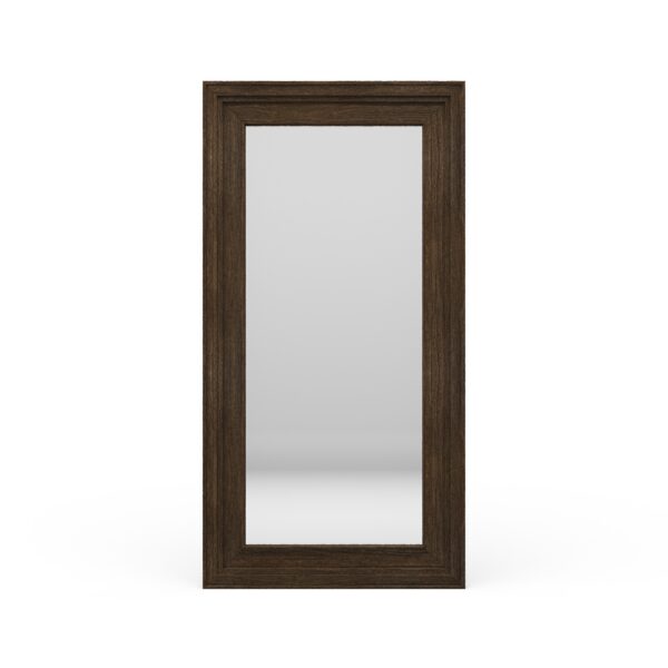 Bramble 85287 Tuscan Rustic Distressed Standing Mirror - Teak