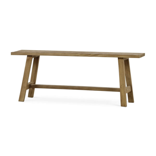 Bramble 85294 Tuscan Rustic Distressed Bench - Teak