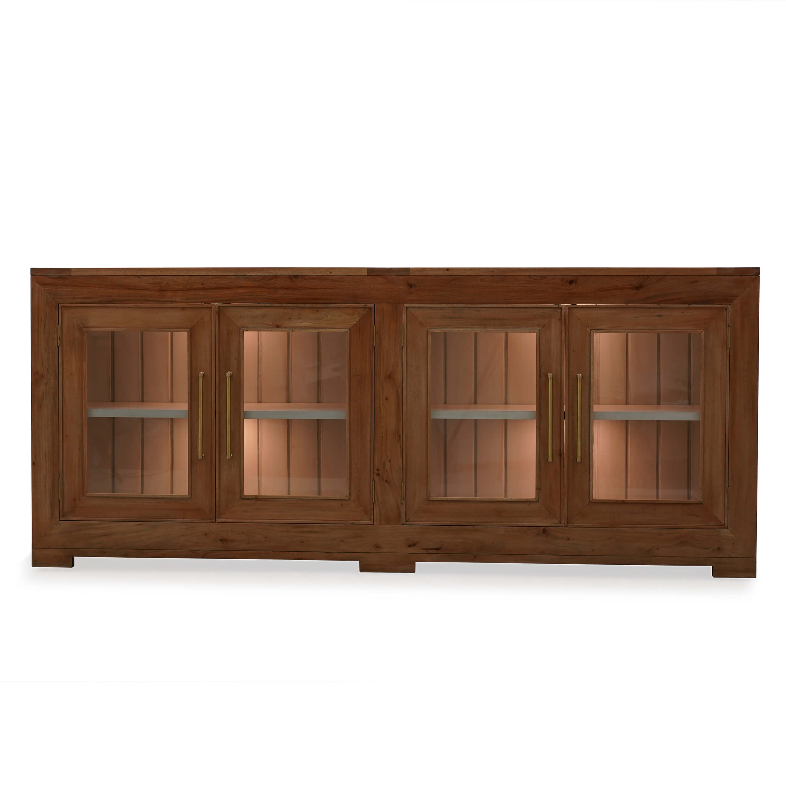 Bramble 66622 Fleet 4 Door Sideboard w/ Glass w/ LED Bramble 66622 Fleet 4 Door Sideboard w/ Glass w/ LED