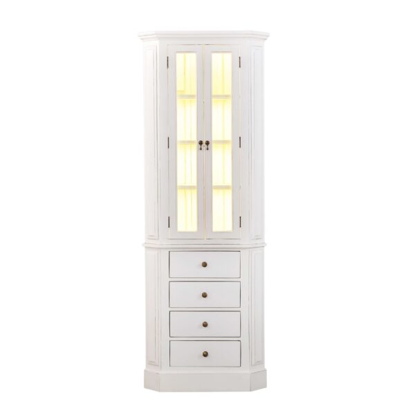 Bramble 66825 Jefferson Corner Cabinet w/ 4 LED