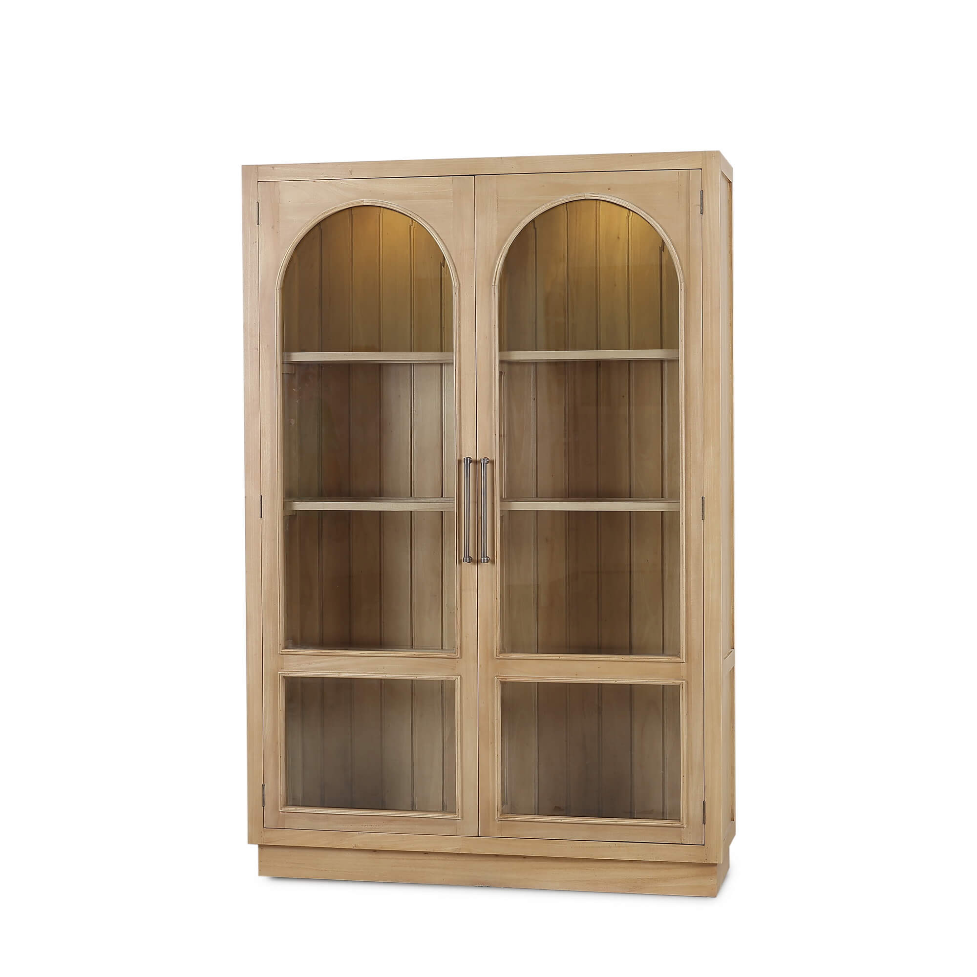 Bramble 68193 Vannes 2 Door Display Cabinet w/ Glass Shelves and LED lights Bramble 68193 Vannes 2 Door Display Cabinet w/ Glass Shelves and LED lights