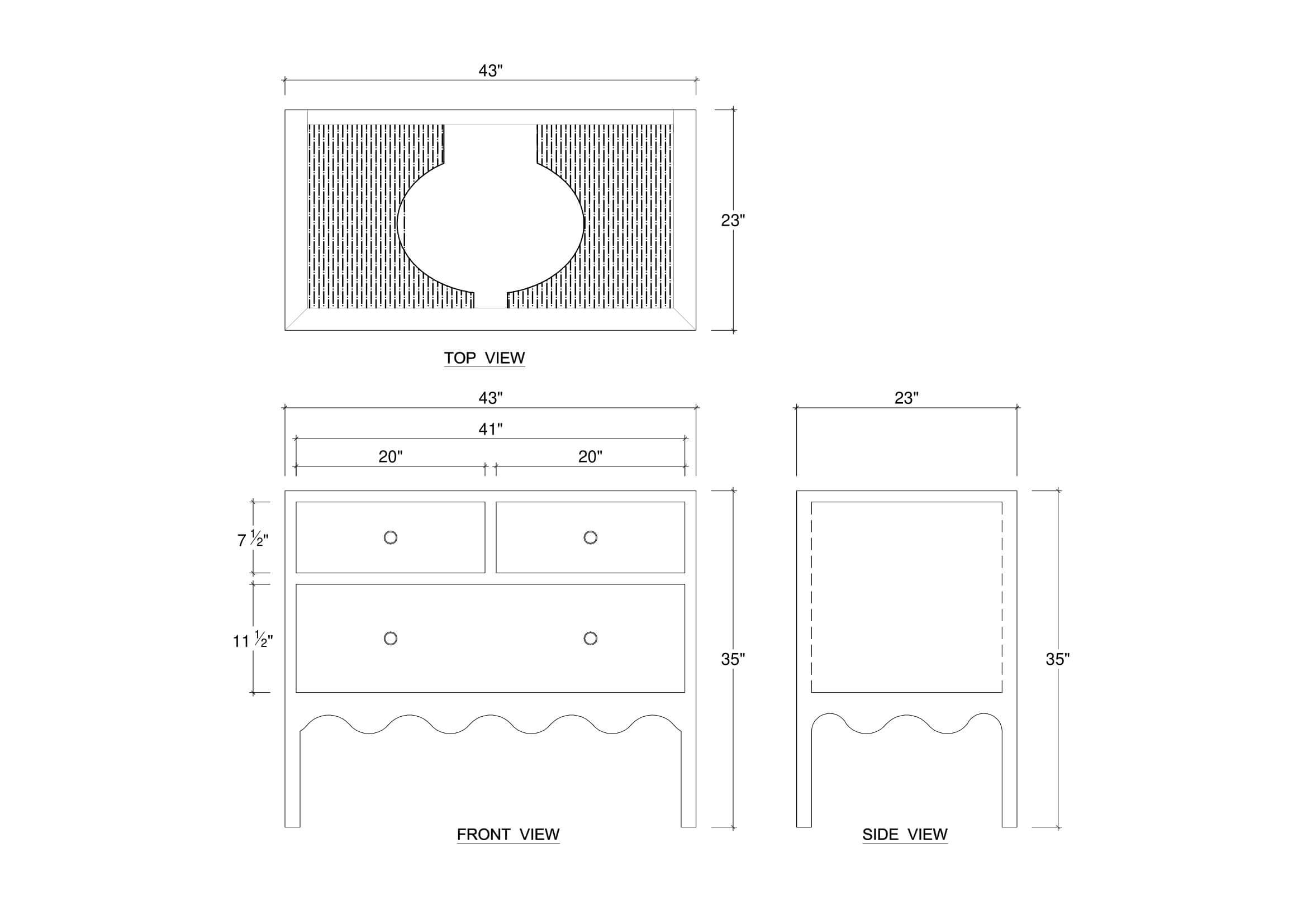Bramble 68470 Chloe Single Vanity w/o Sink & Marble Top Bramble 68470 Chloe Single Vanity w/o Sink & Marble Top