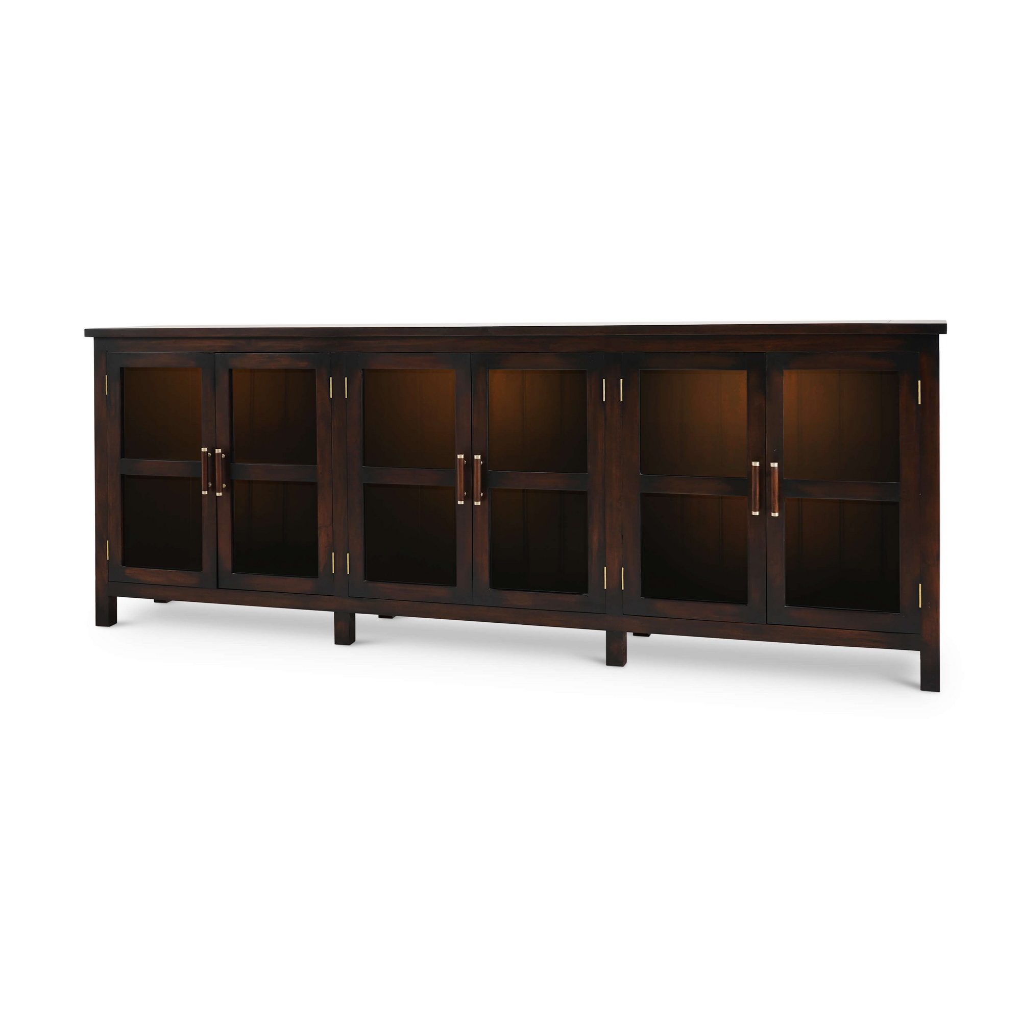 Bramble 68491 Madrone 6 Door Sideboard w/ Glass Shelves w/ 3 LED Bramble 68491 Madrone 6 Door Sideboard w/ Glass Shelves w/ 3 LED