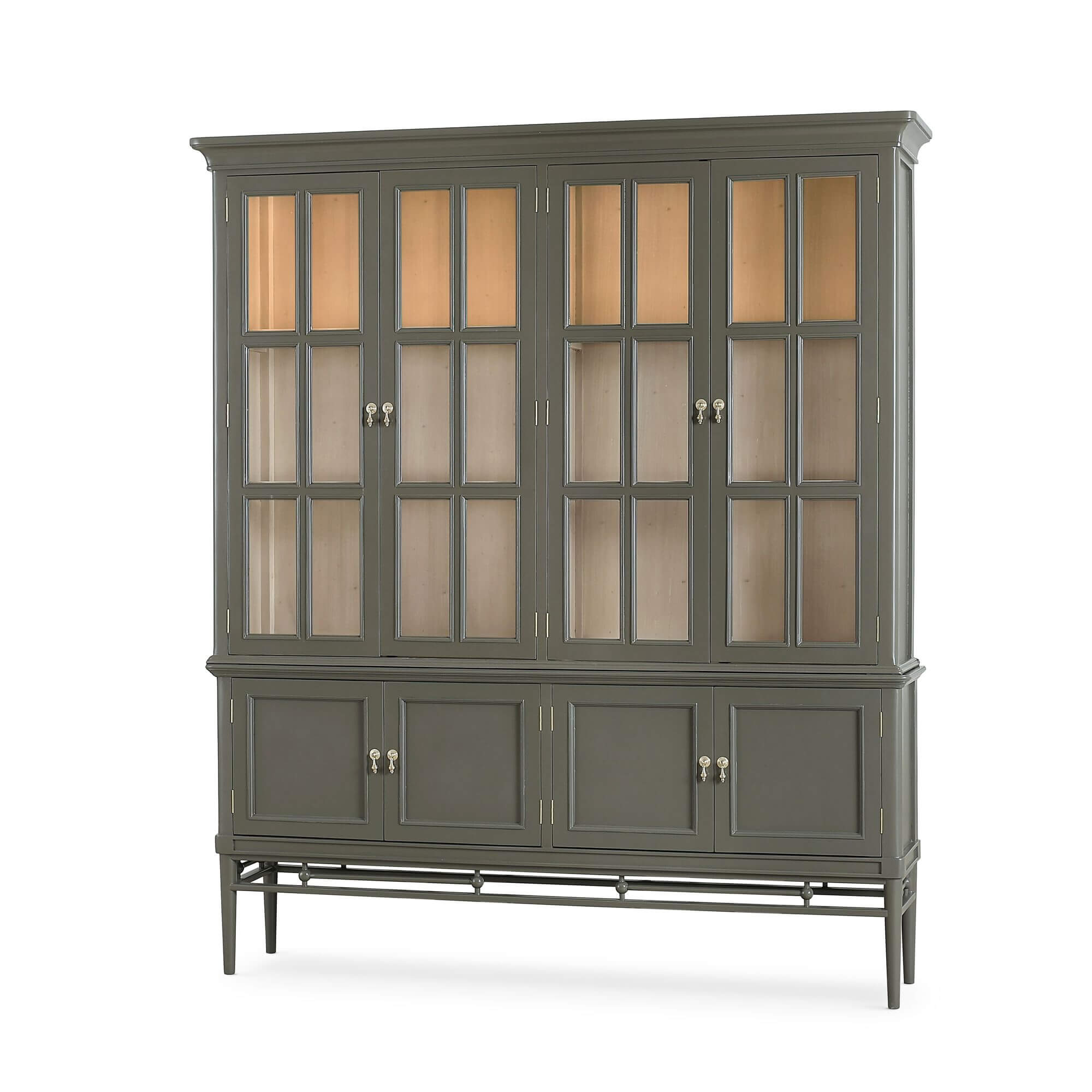 Bramble 69078 Seraphine 4 Door Glass Display Cabinet w/ Glass Shelves & LED Bramble 69078 Seraphine 4 Door Glass Display Cabinet w/ Glass Shelves & LED