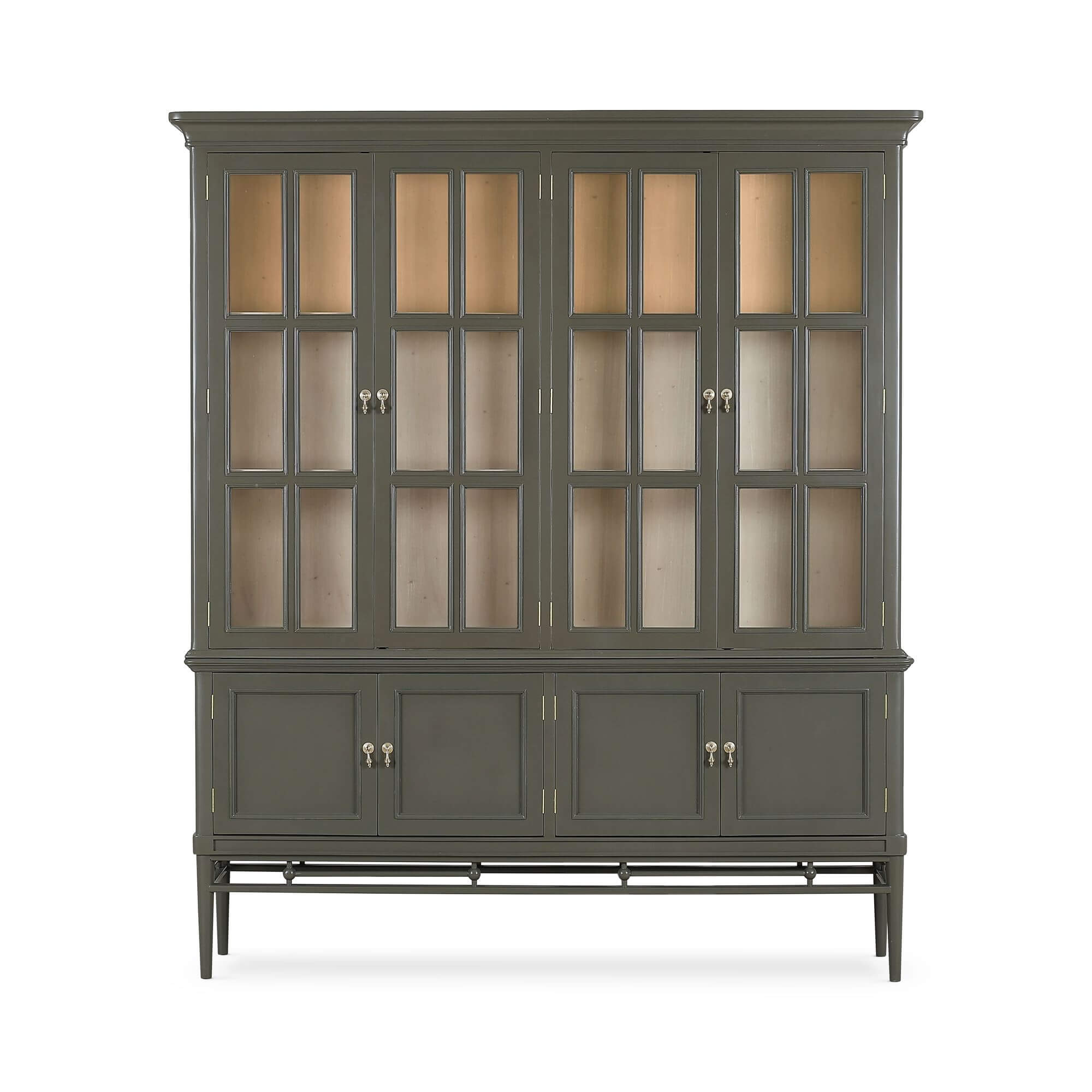 Bramble 69078 Seraphine 4 Door Glass Display Cabinet w/ Glass Shelves & LED Bramble 69078 Seraphine 4 Door Glass Display Cabinet w/ Glass Shelves & LED