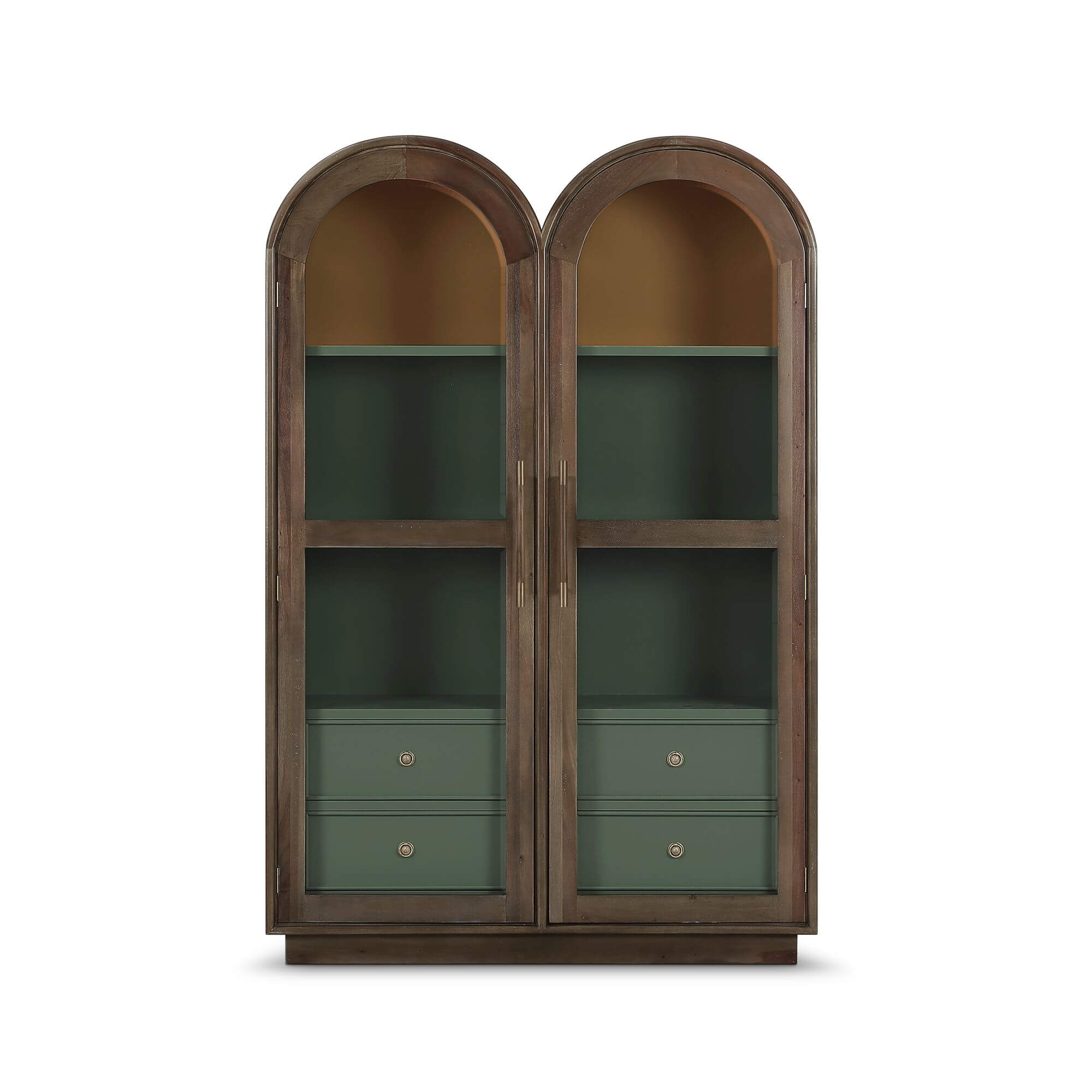 Bramble 69127 Vannes Double Dome Display Cabinet w/ Glass Doors w/ LED Bramble 69127 Vannes Double Dome Display Cabinet w/ Glass Doors w/ LED