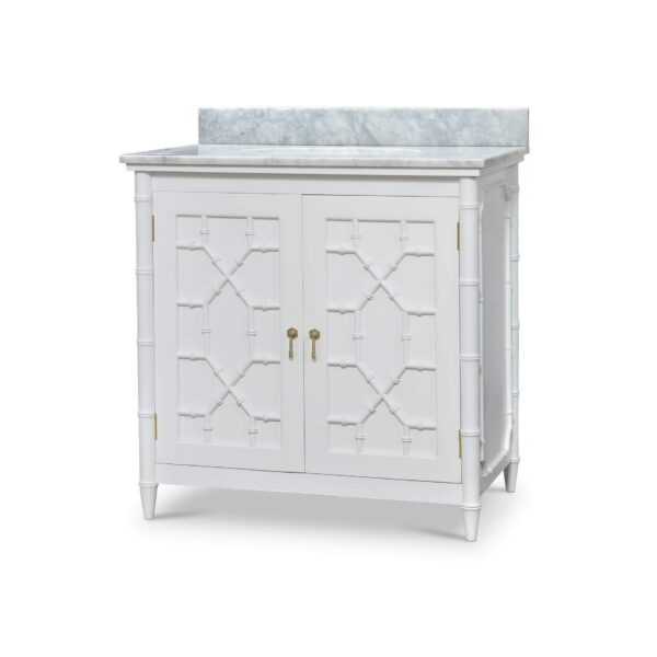 Bramble 76455 Grosvenor Single Vanity w/ Sink & Marble Top
