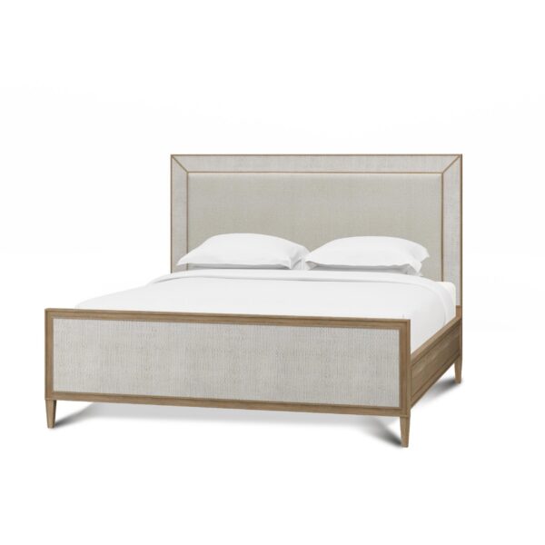 Bramble 76552 Belgravia Upholstered Bed w/ Rattan King